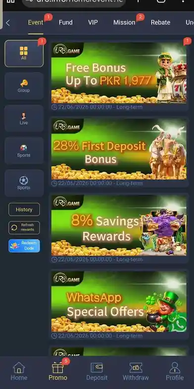 UR8 Game Login